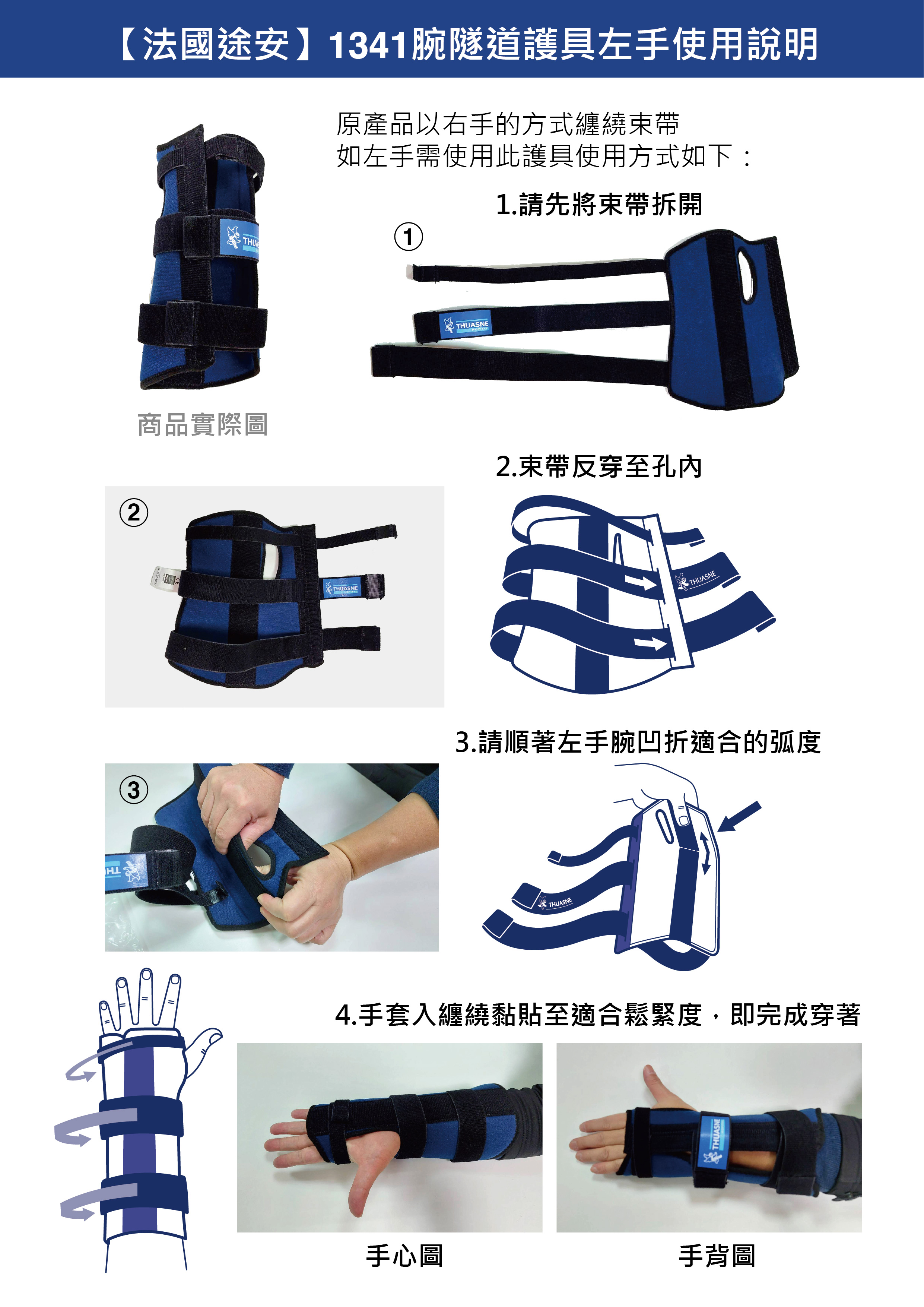 1341腕隧道護具穿戴說明