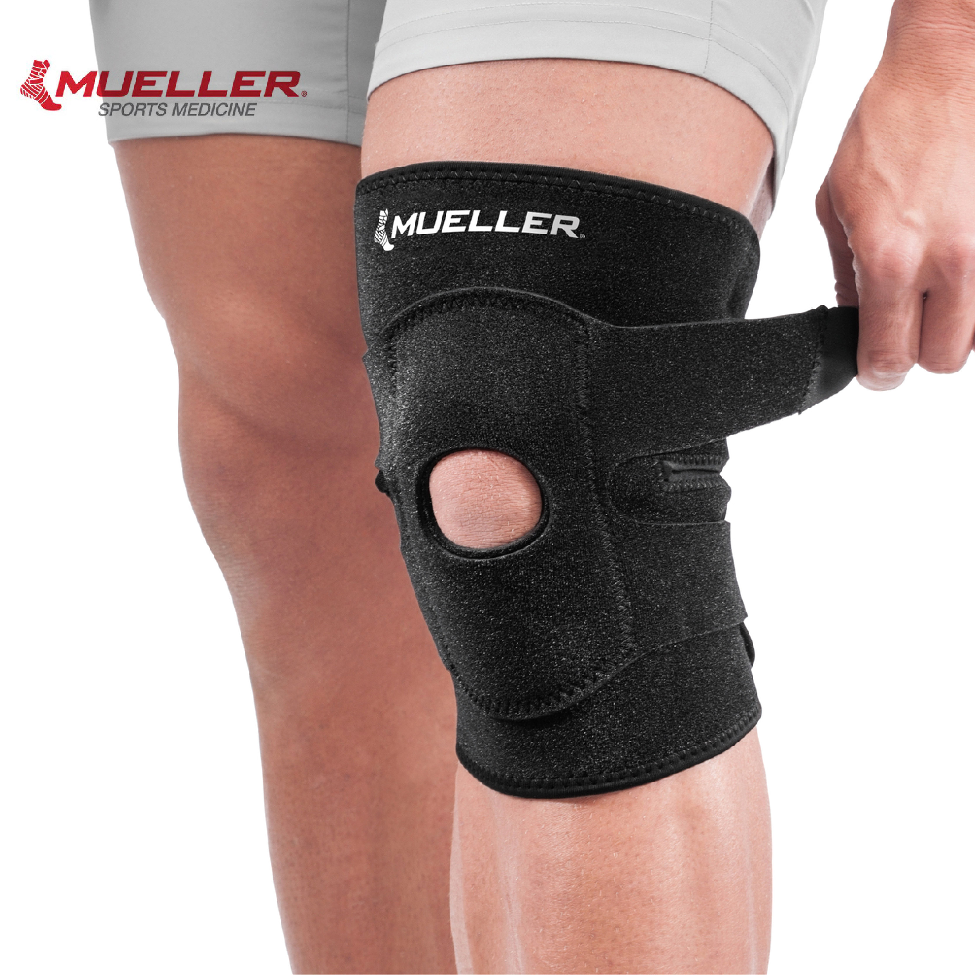 Mueller 慕樂 6441可調式髕骨護膝 產品穿戴圖1